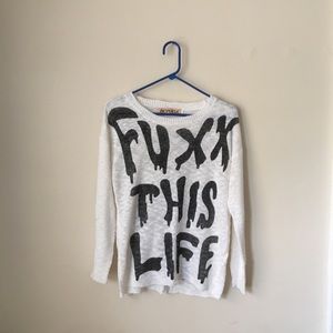 Fuxx This Life lightweight sweater